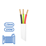 Tycab TPS Cable Drum 100M 1.5mm 2 Core 1 Earth