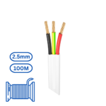 Tycab TPS Cable Drum 100M 2.5mm 2 Core 1 Earth