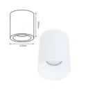 ø147mm 33w 5000k surface mounted downlight – front view
