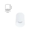 9w white surface downlight – front view