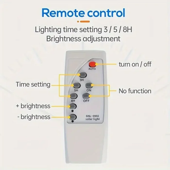 Star 8 Remote Control for Solar Light – remote control for solar lights